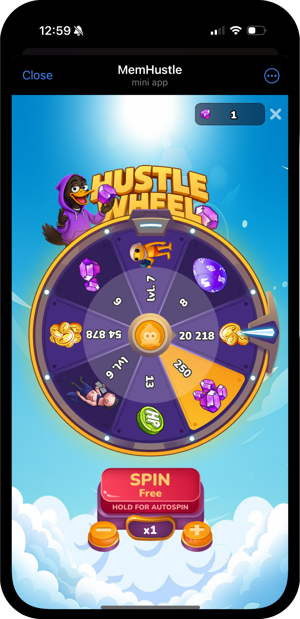 Screenshot of MemHustle