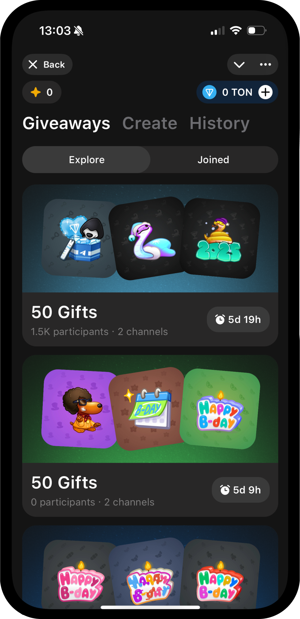 Screenshot of Portals Market