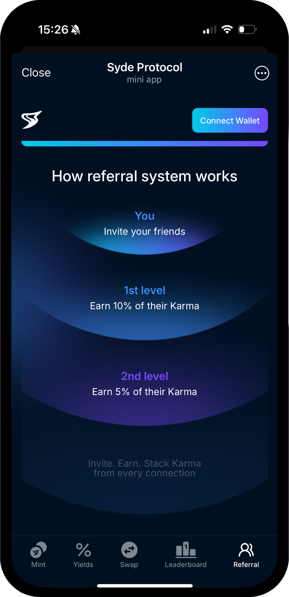 Screenshot of Syde Protocol