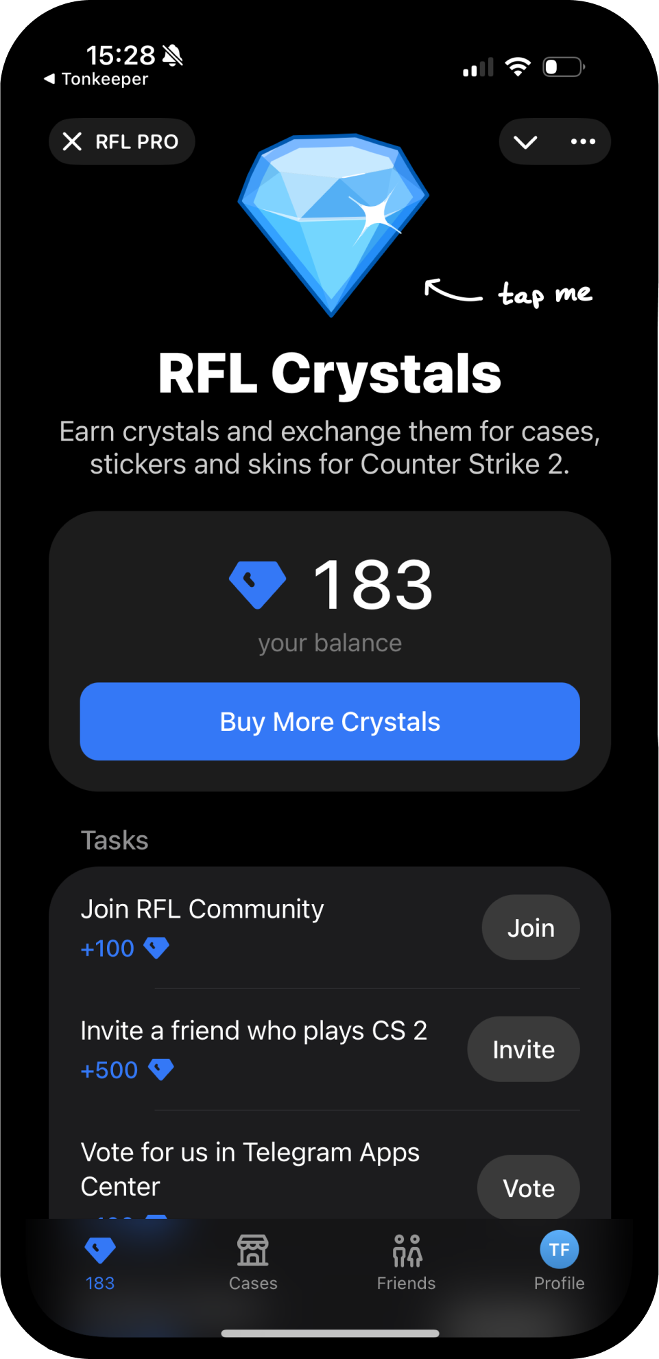 Screenshot of RFL PRO