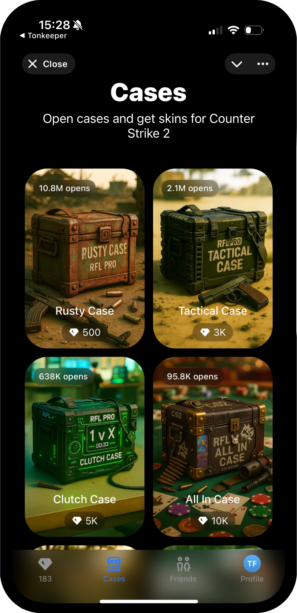 Screenshot of RFL PRO