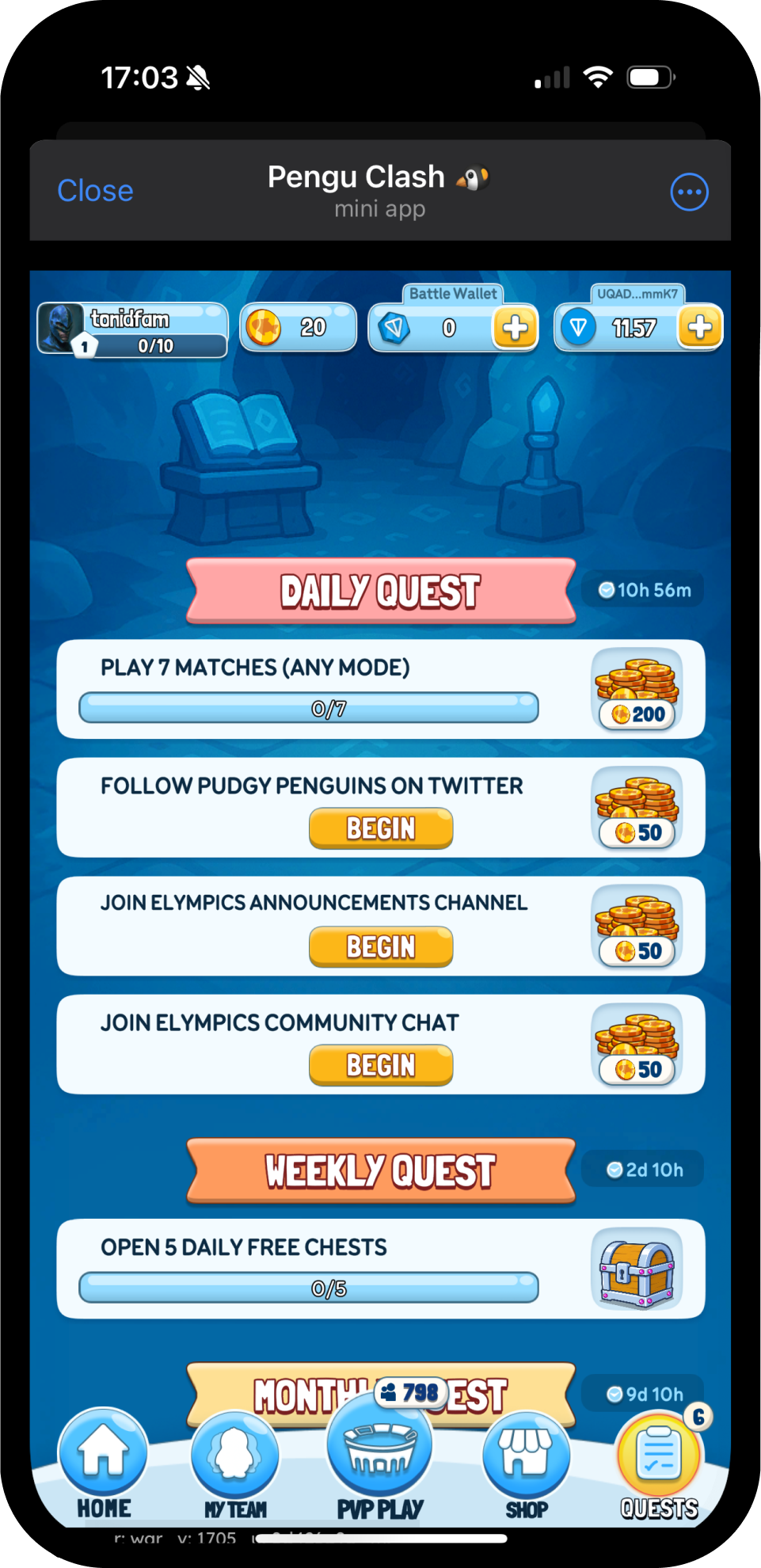 Screenshot of Pengu Clash