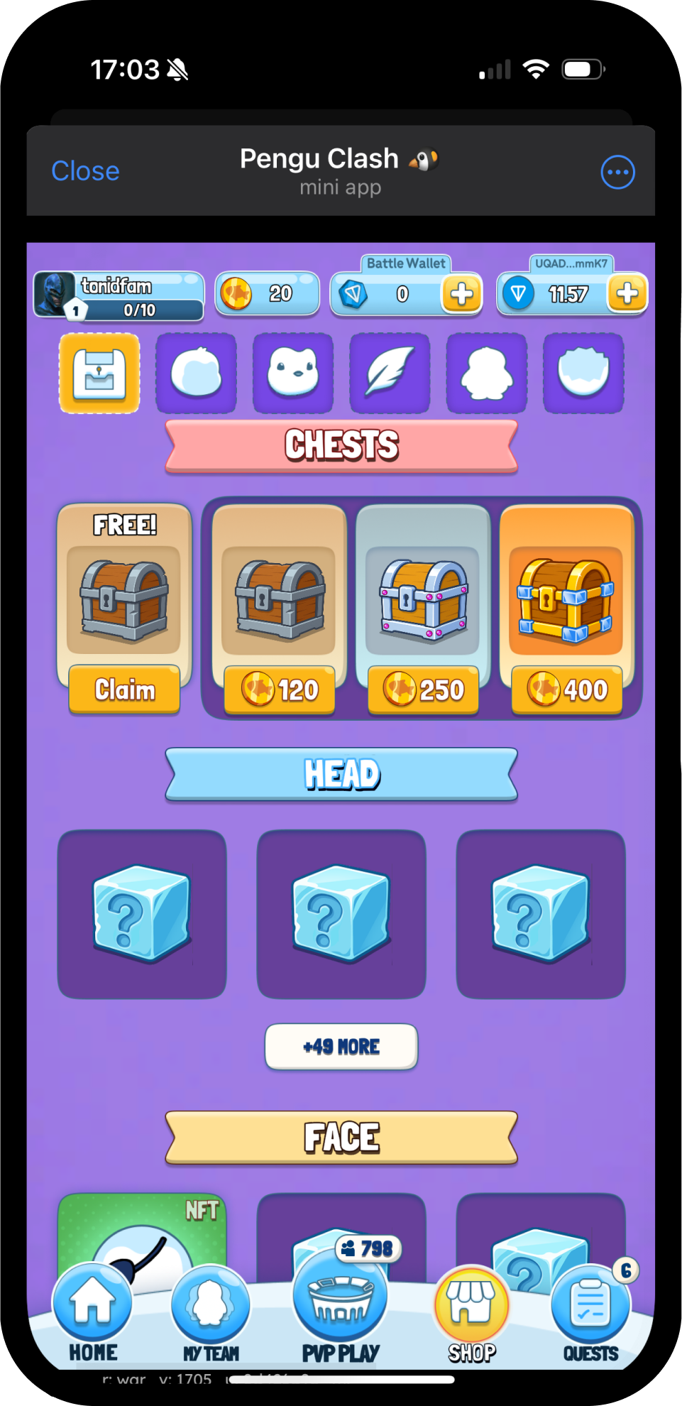 Screenshot of Pengu Clash