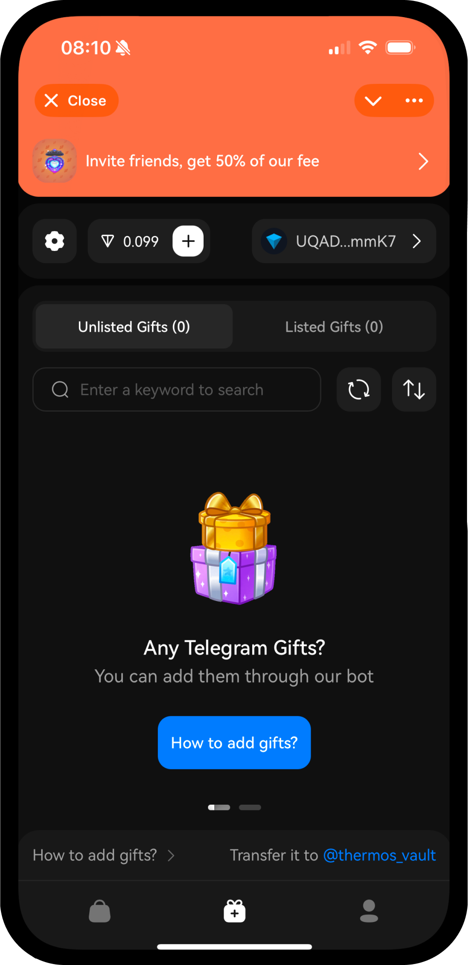 Screenshot of Thermos