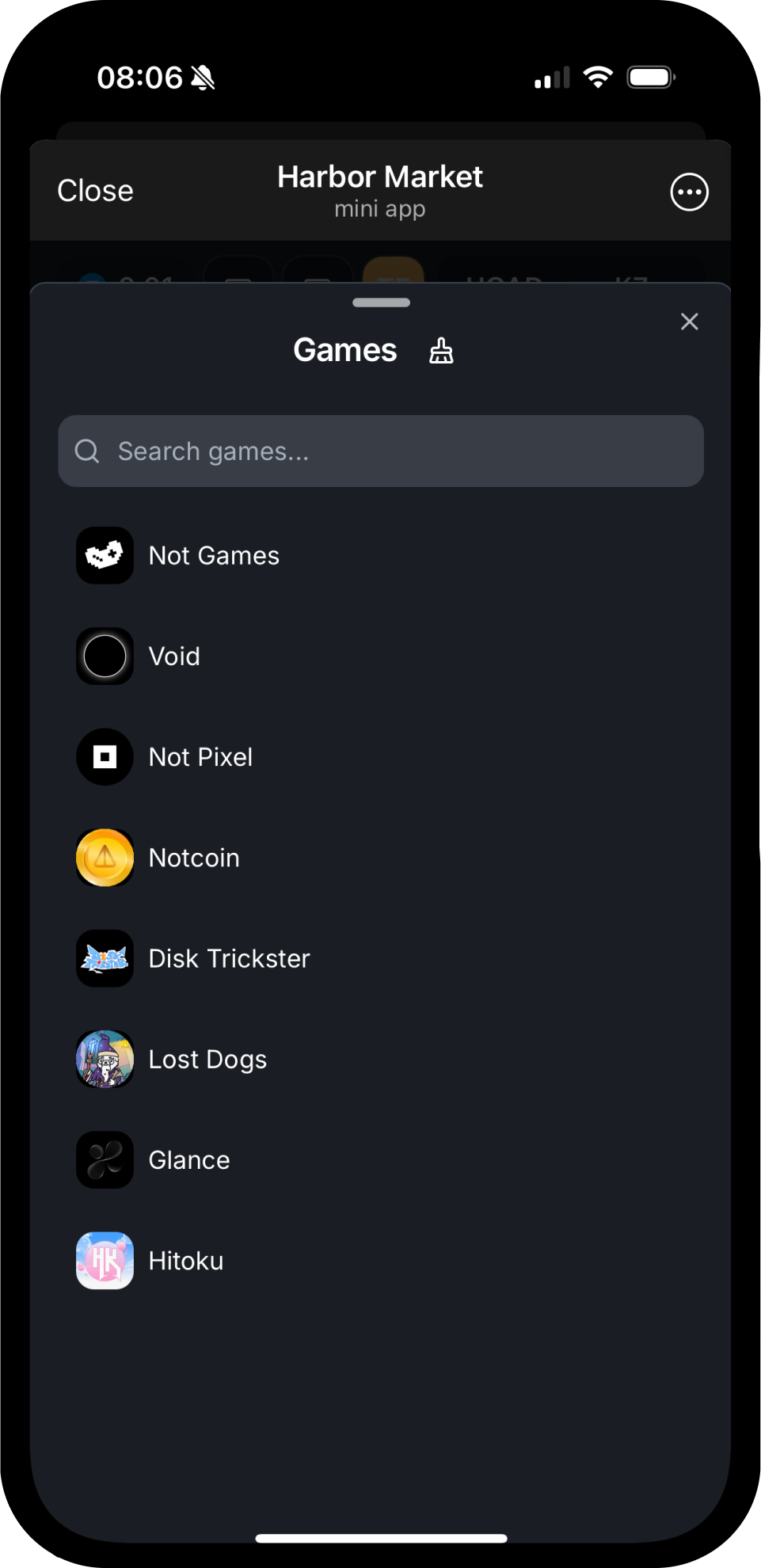 Screenshot of Harbor Market
